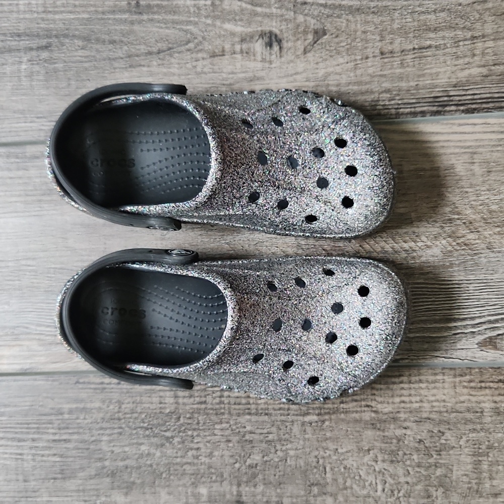 Sparkly crocs